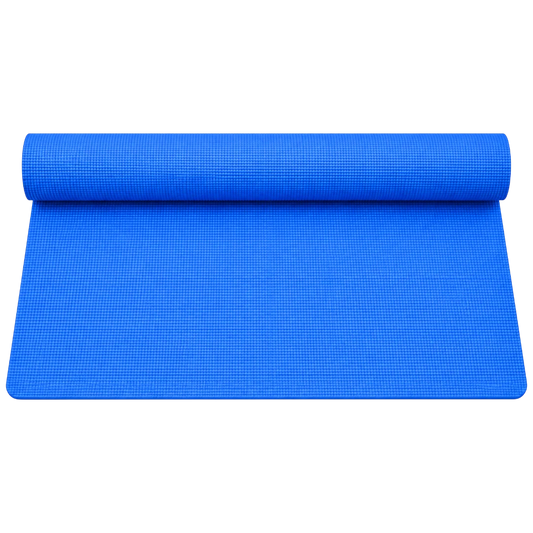 Basilz Blue Textured Exercise Mat for Yoga, Pilates & Home Workouts