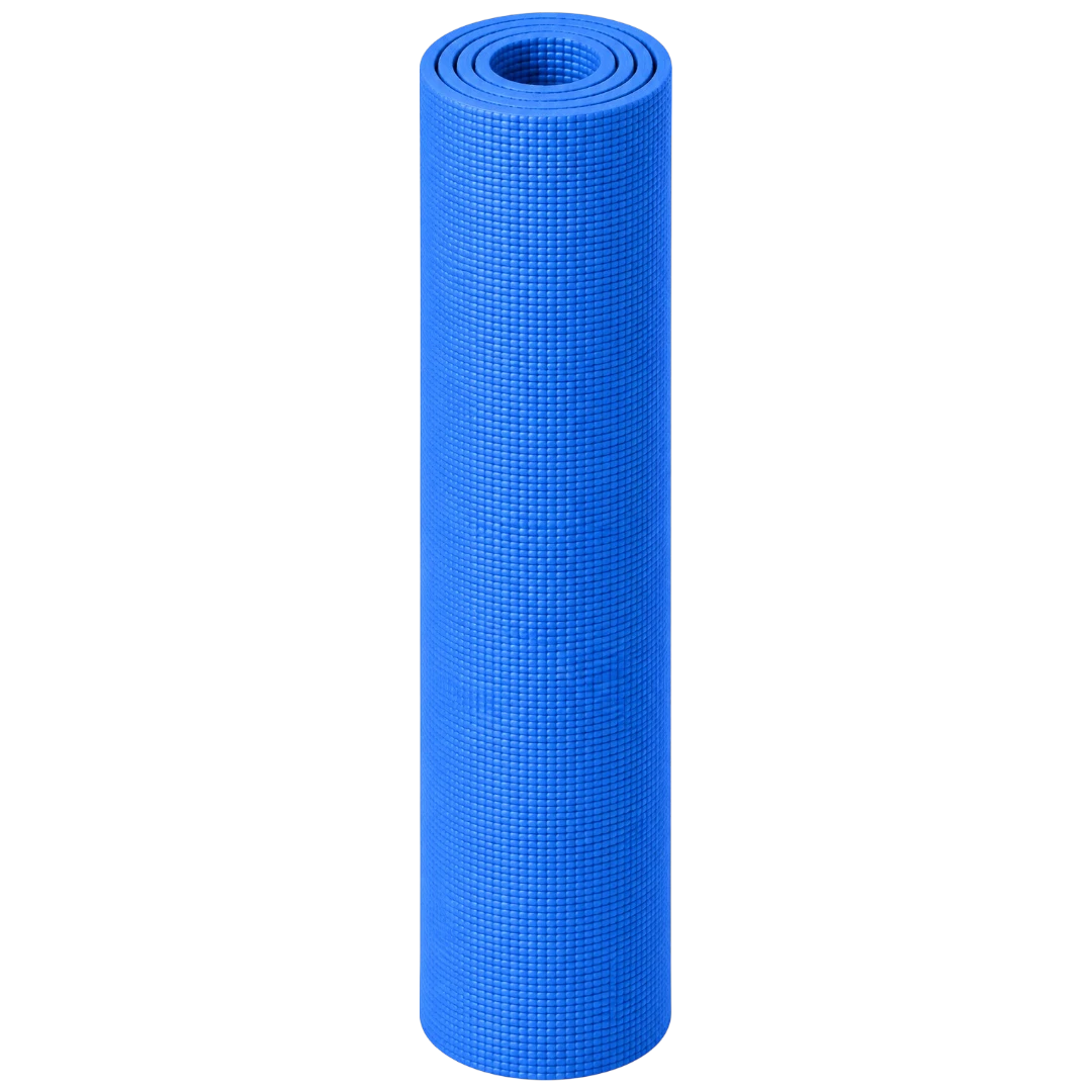 Basilz Blue Textured Exercise Mat for Yoga, Pilates & Home Workouts