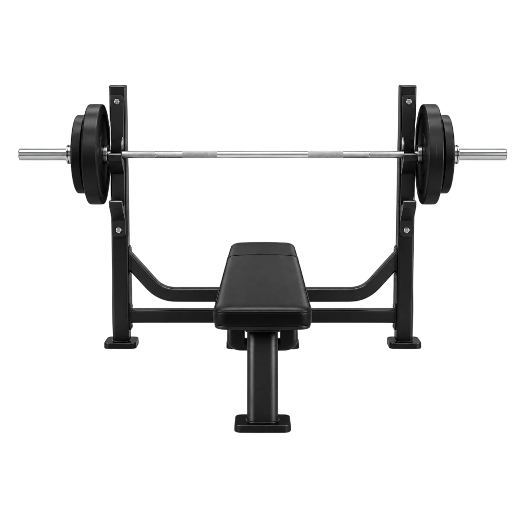 Basilz Flat Bench Press Weight Set Barbell Rack Strength Training Equipment