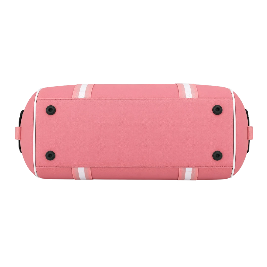 Basilz Light Pink Gym Duffel Bag Adjustable Shoulder Strap
