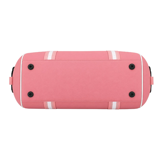 Basilz Light Pink Gym Duffel Bag Adjustable Shoulder Strap