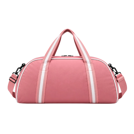 Basilz Light Pink Gym Duffel Bag Adjustable Shoulder Strap