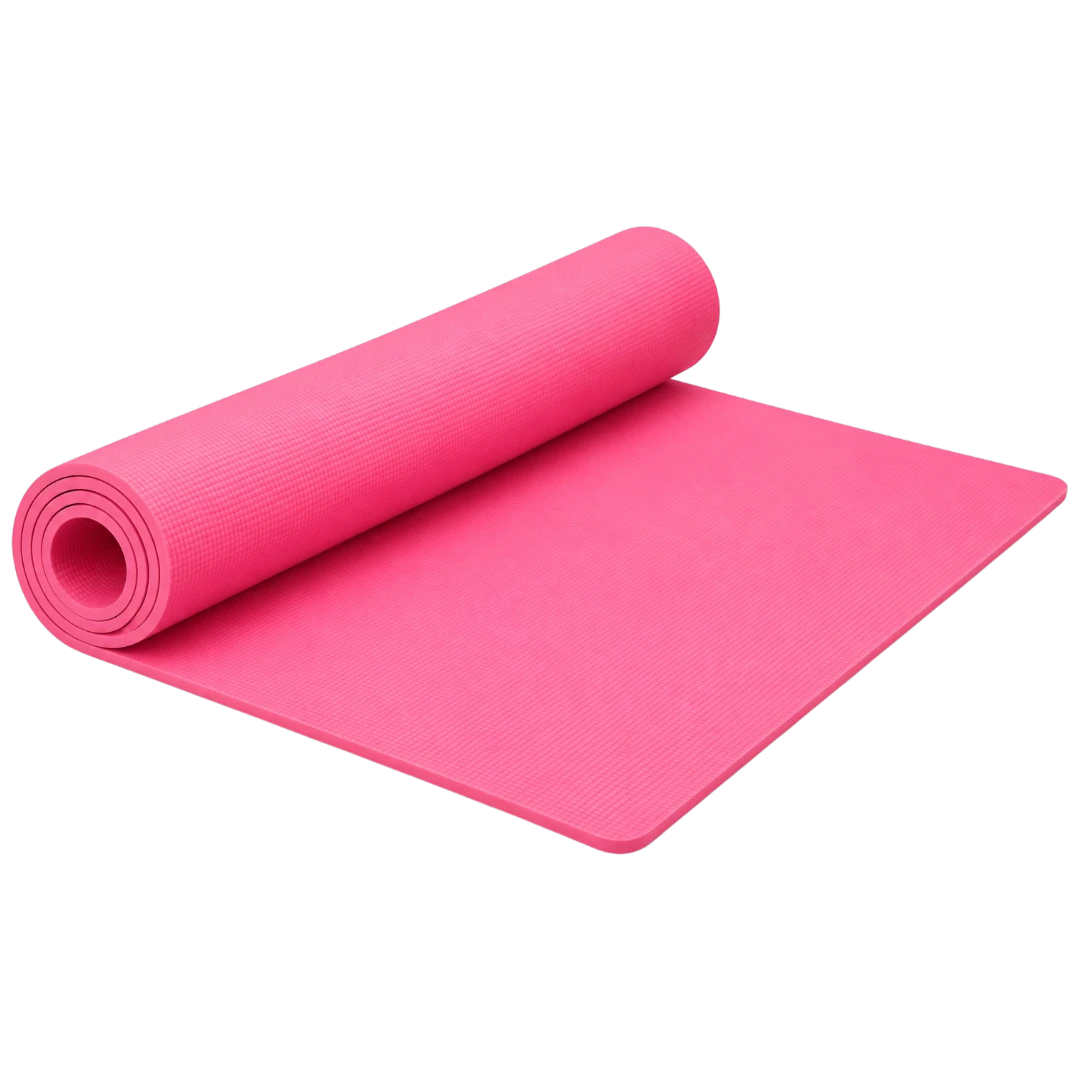 Basilz Pink Textured Exercise Mat for Yoga, Pilates & Home Workouts