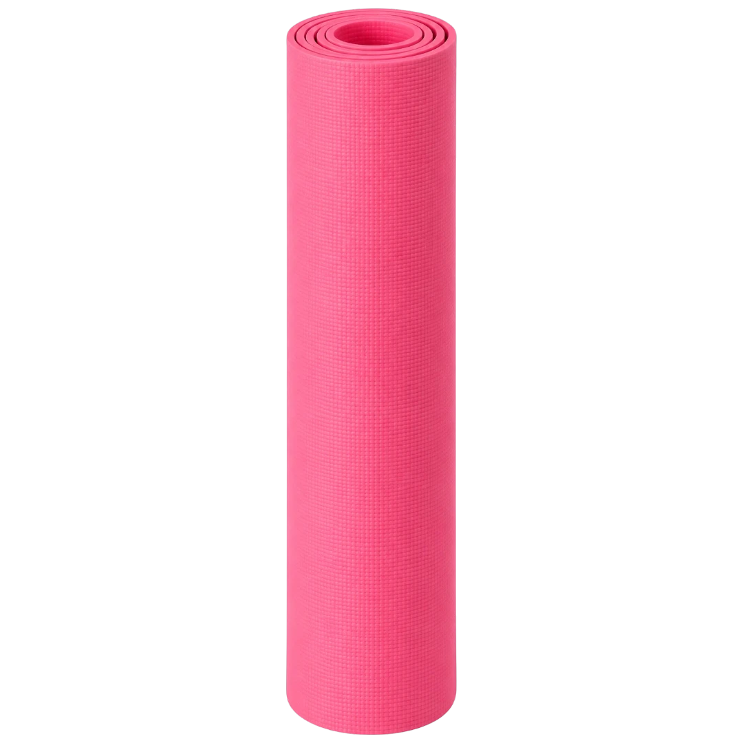 Basilz Pink Textured Exercise Mat for Yoga, Pilates & Home Workouts