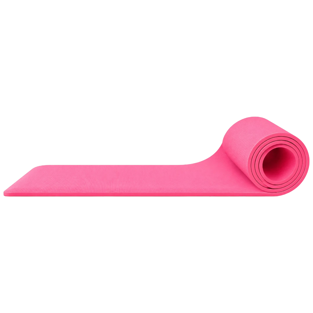 Basilz Pink Textured Exercise Mat for Yoga, Pilates & Home Workouts