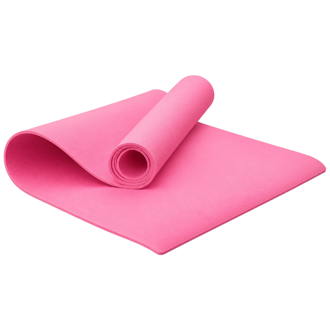 Basilz Pink Textured Exercise Mat for Yoga, Pilates & Home Workouts